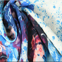 100% polyester african print chiffon fabric for dress