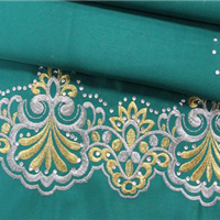 satin embroider fabric