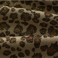 polyester micro suede animal print fabric