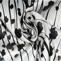 100% printed polyester satin pillowcases fabric for dress