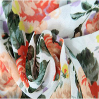 100% polyester digital printed chiffon fabric/floral party dress fabric/chiffon printed fabric