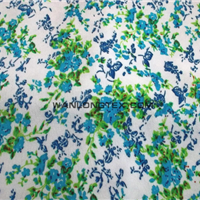 Printed satin fabric for garment / wedding