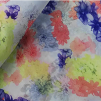 Floral Printed 380T Polyester Taffeta Fabric