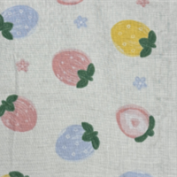 100% BCl cotton 2layer printed