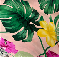 Rayon woven printed fabric